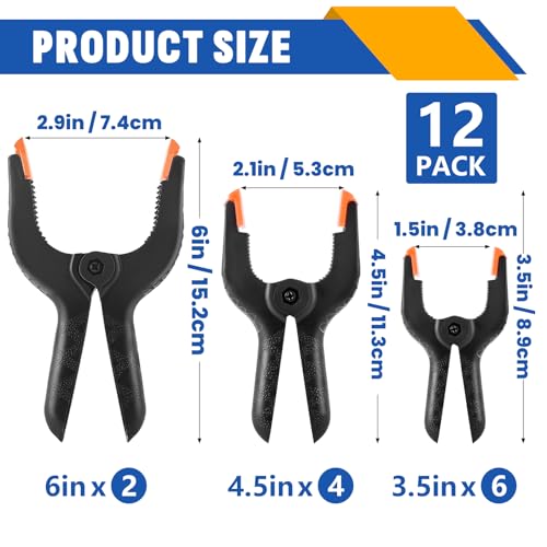 Various sizes of NUITPY spring clips