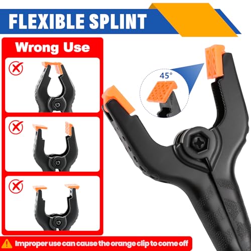 Ergonomic handle on NUITPY spring clamps