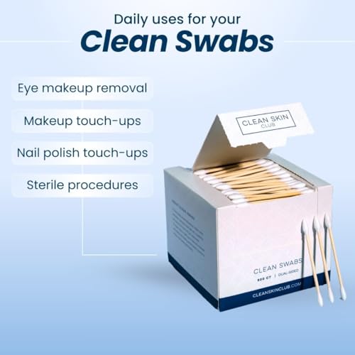Biodegradable bamboo stem of Clean Skin Club swab