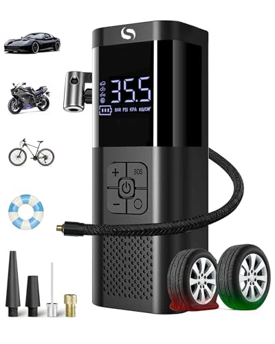 SERVOMASTER SM02 cordless tire inflator side profile