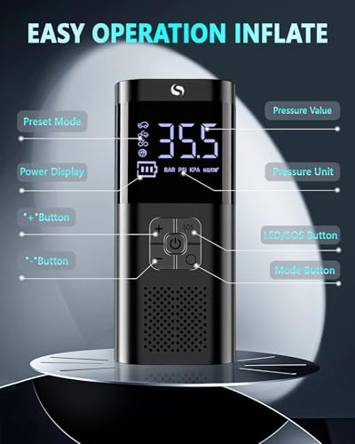 LED flashlight feature on SM02 inflator