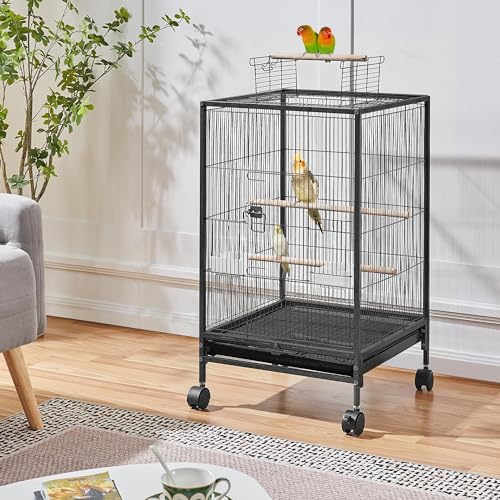 Bird cage open top mechanism