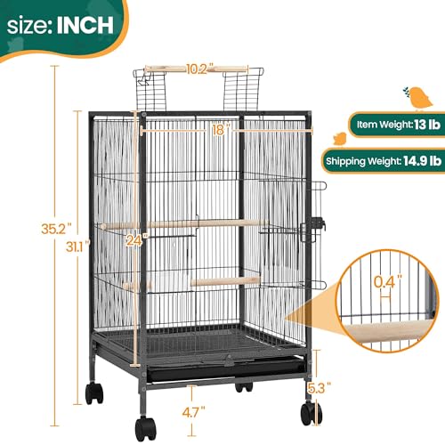 Rolling stand with 360-degree wheels