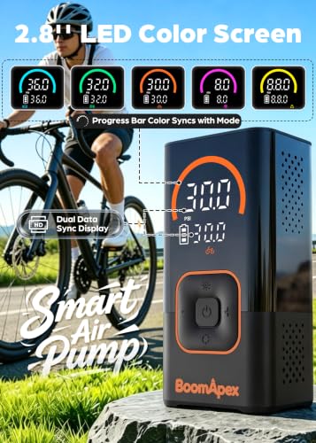 BoomApex E9 Ace inflator with air hose attached