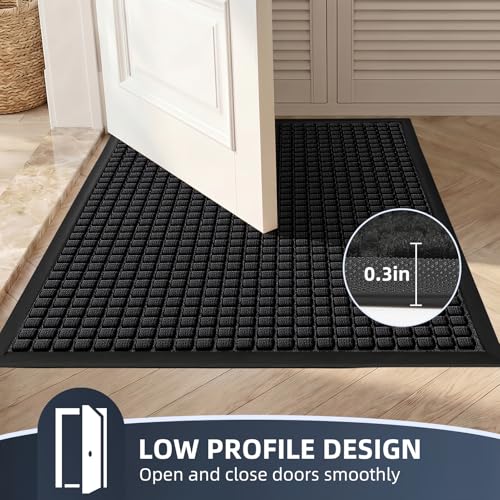 WELDUN mat in a laundry room entryway