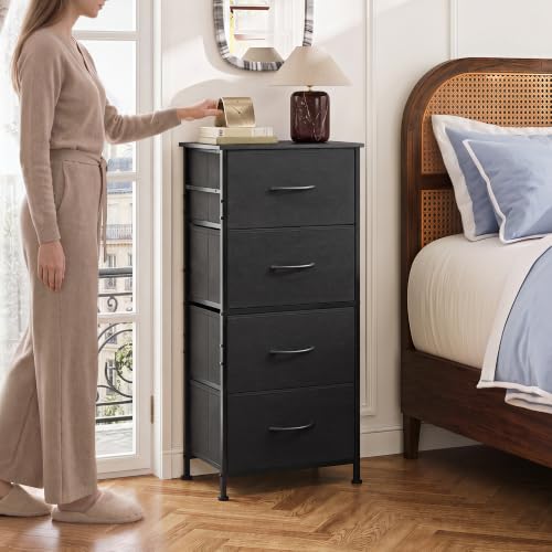 Front view of WLIVE storage tower 4 drawers