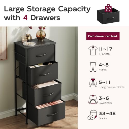 Interior view of WLIVE foldable storage drawers
