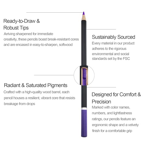 Aenir 72-color pencil set in cylindrical case