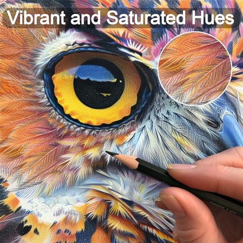 Oil-based colored pencils tip detail