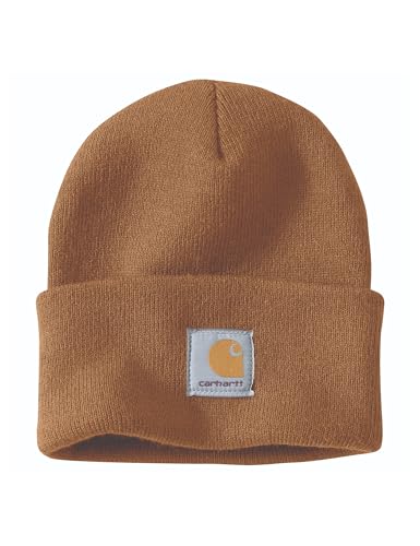 Carhartt Men's Knit Cuffed Beanie Brown front view