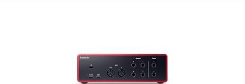 Focusrite Scarlett 4i4 rear connectivity