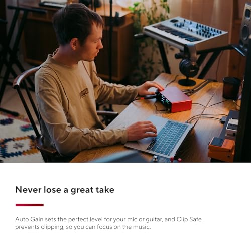 Focusrite Scarlett 4i4 input gain dials
