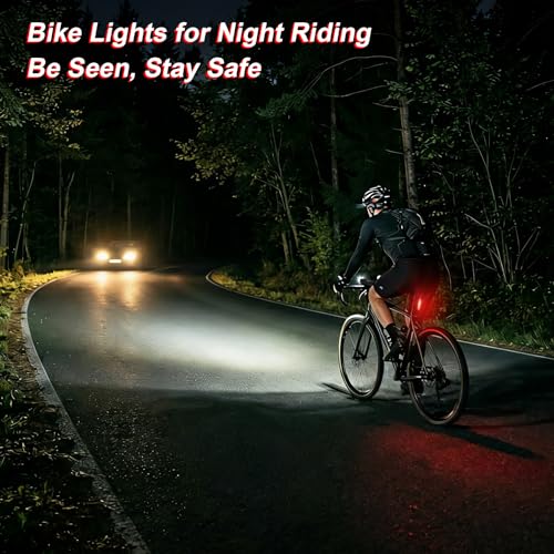 Rear safety light mounted on a bike post