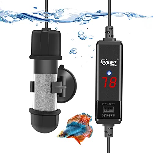 hygger 10W Mini Submersible Aquarium Heater front view