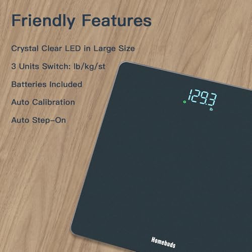 Side profile of blue bathroom scale