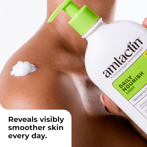 Front view of Amlactin 12% lactic acid lotion