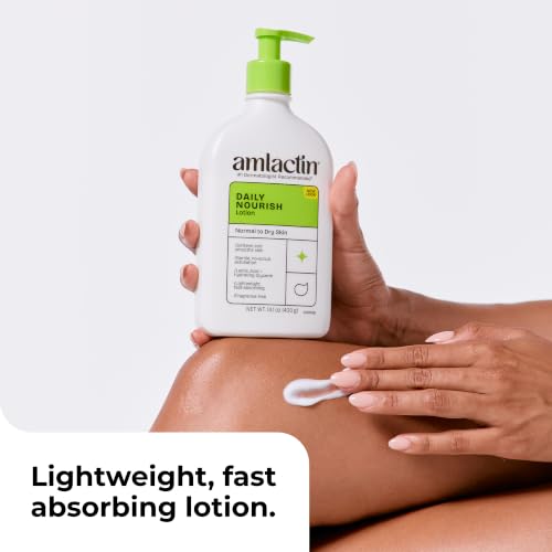 Back view of Amlactin 14.1 oz moisturizer container