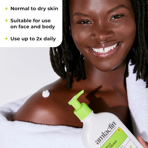 Dermatologist recommended Amlactin bottle