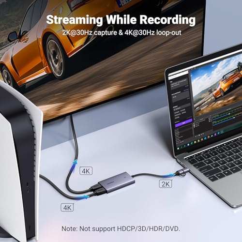 Side profile of the UGREEN video capture device