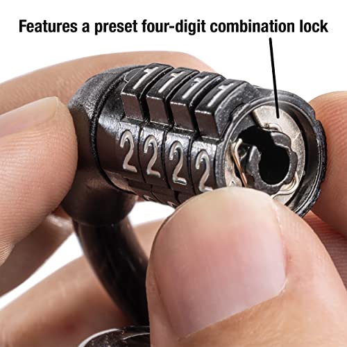 4-foot braided steel cable lock