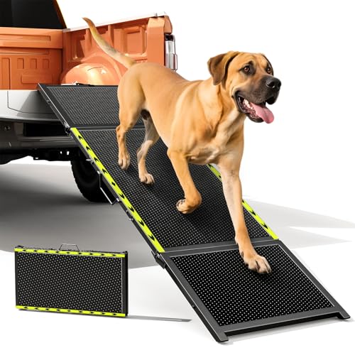 Pawaboo 74 inch foldable dog ramp black