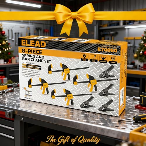 The full E70060 clamp kit arranged for use