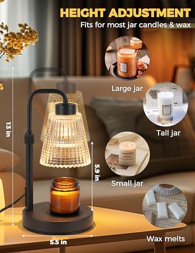Top down view of GODONLIF candle melting lamp