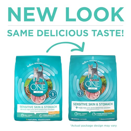 Purina ONE Sensitive Stomach kibble close up