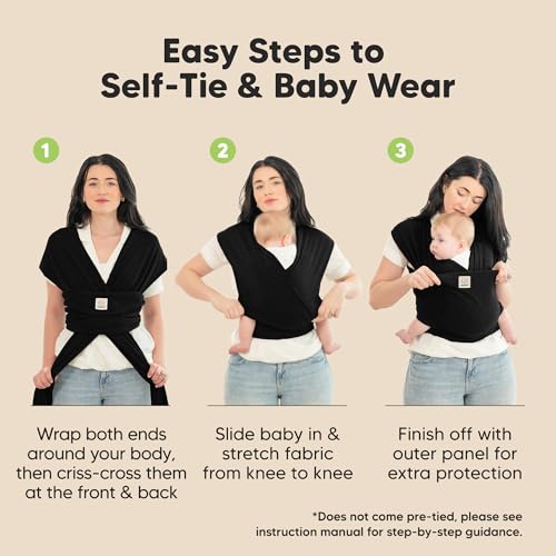 Side profile of KeaBabies baby carrier