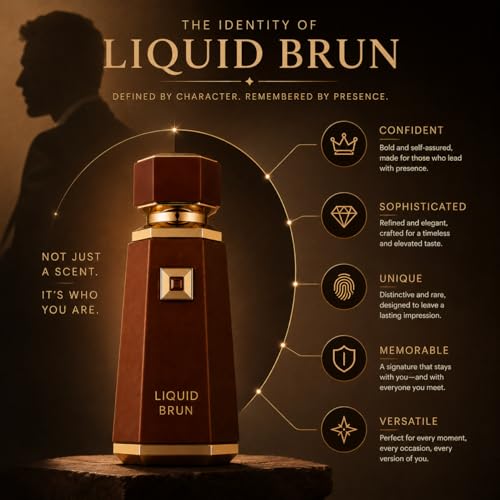 Side profile of Liquid Brun perfume