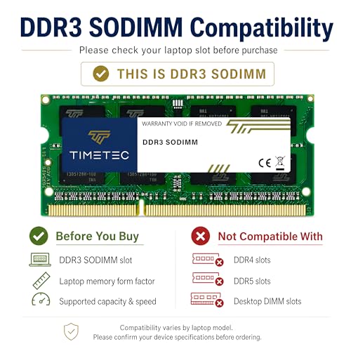 Back view of the Timetec DDR3L memory module
