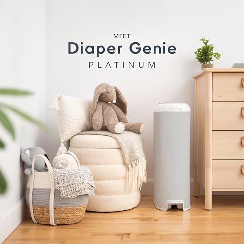 Diaper Genie Platinum Pail stainless steel finish