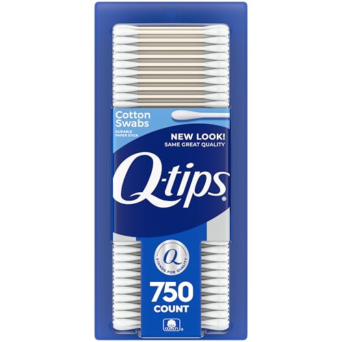 Q-tips Cotton Swabs 750 Count packaging