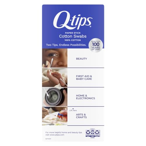 Front view of Q-tips box
