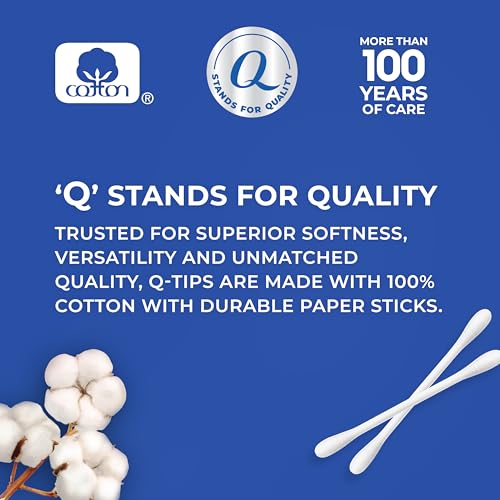 Detailed shot of cotton swab tips