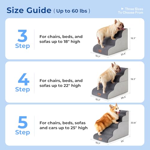 Non-slip base detail on ZOMISIA pet stairs