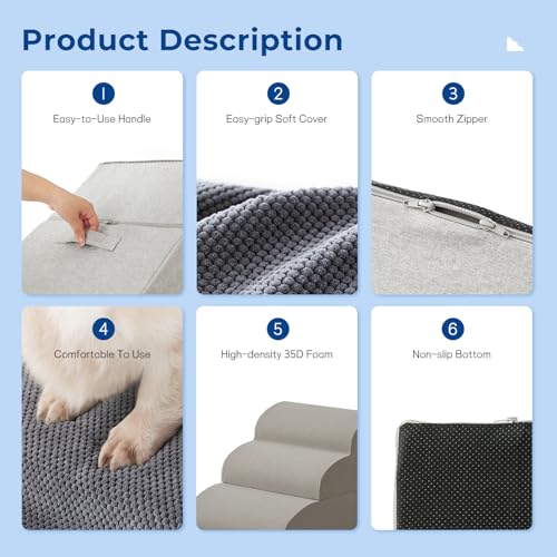 Machine washable cover detail for ZOMISIA stairs