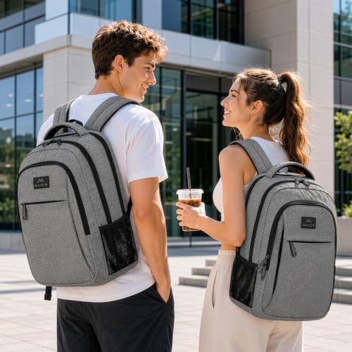 MATEIN travel backpack grey side profile