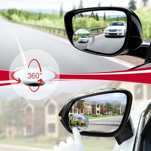 LivTee blind spot mirror mounted on vehicle