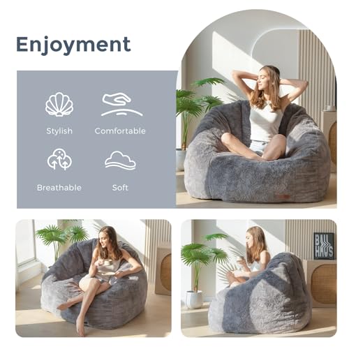 Shell shape bean bag side profile