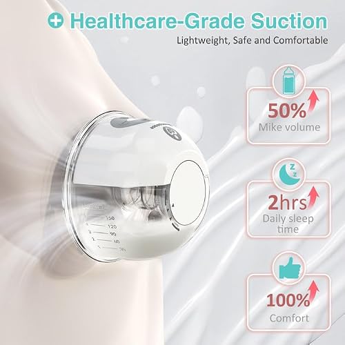 Momspeace wearable breast pump in white