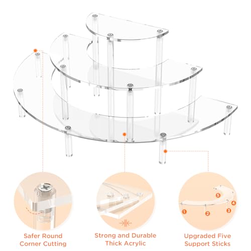 Half moon riser display configuration
