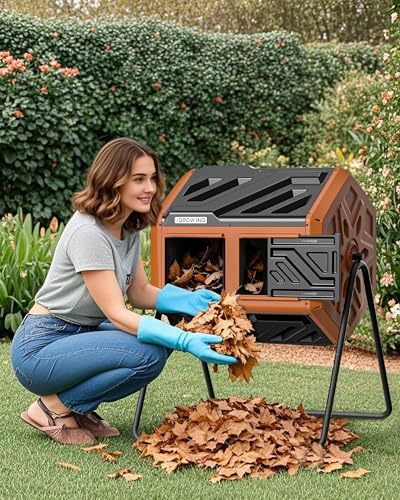 Ventilation slots for oxygen flow in the compost bin