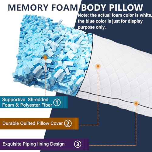 Shredded memory foam filling detail