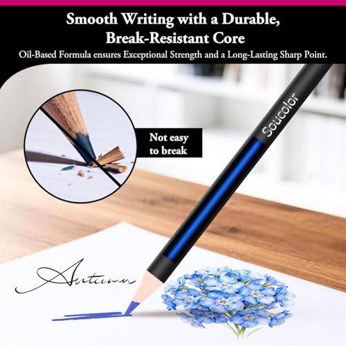 Comfortable grip of colored pencils