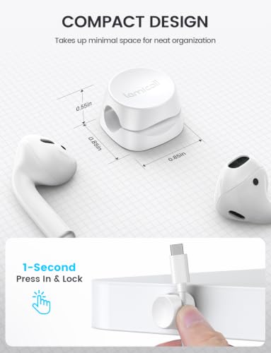 Minimalist keycap style cable organizer