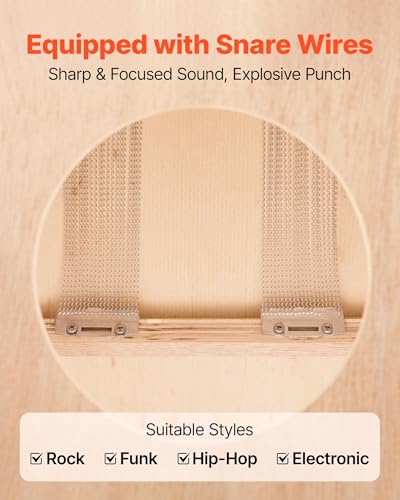 Cajon drum with internal snare wire focus