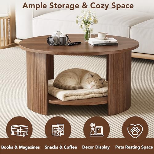 Side profile of the 2-tier OneBlis coffee table