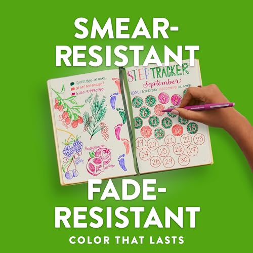 Paper Mate Flair pens showing vibrant ink colors
