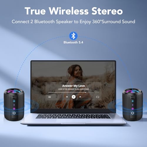 Tiksounds S12 speaker showing side profile and lanyard